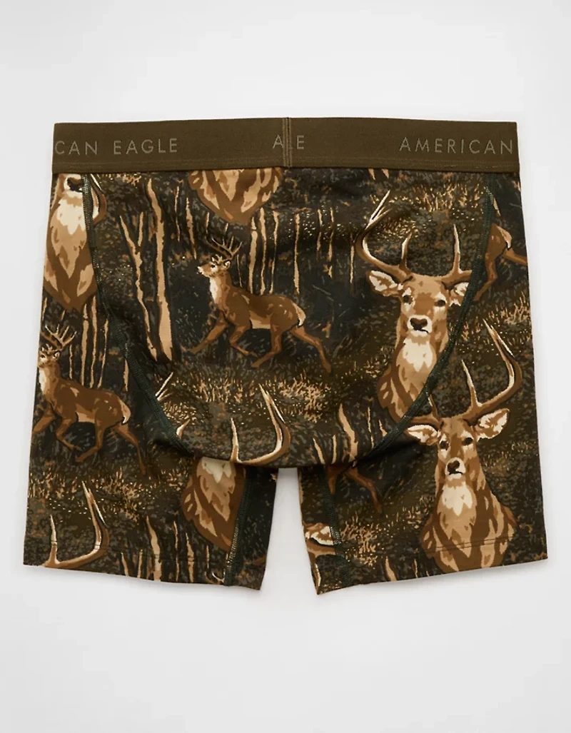 Caleçon boxeur ajusté classique de 6 po camouflage et cerf pour hommes AEO