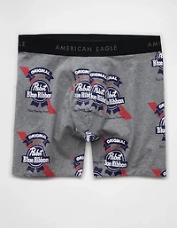 AEO Men's Pabst Blue Ribbon 6" Classic Cotton Boxer Brief