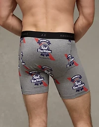 AEO Men's Pabst Blue Ribbon 6" Classic Cotton Boxer Brief