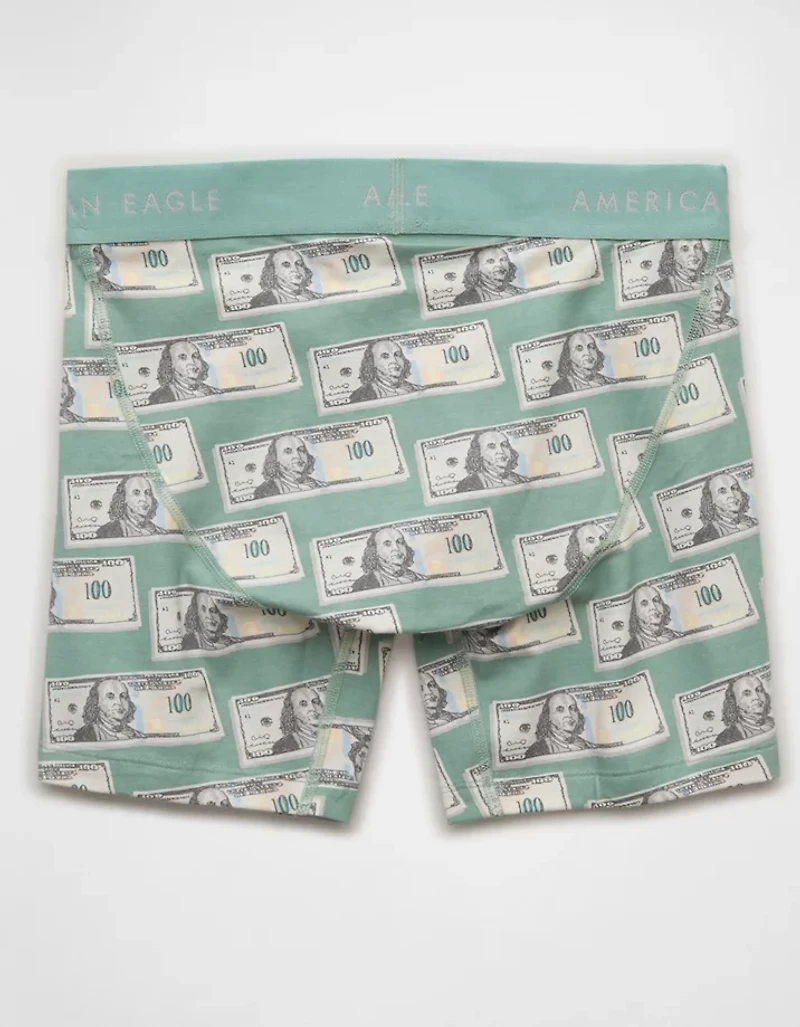 AEO Men's Dollar Bills 6" Classic Boxer Brief