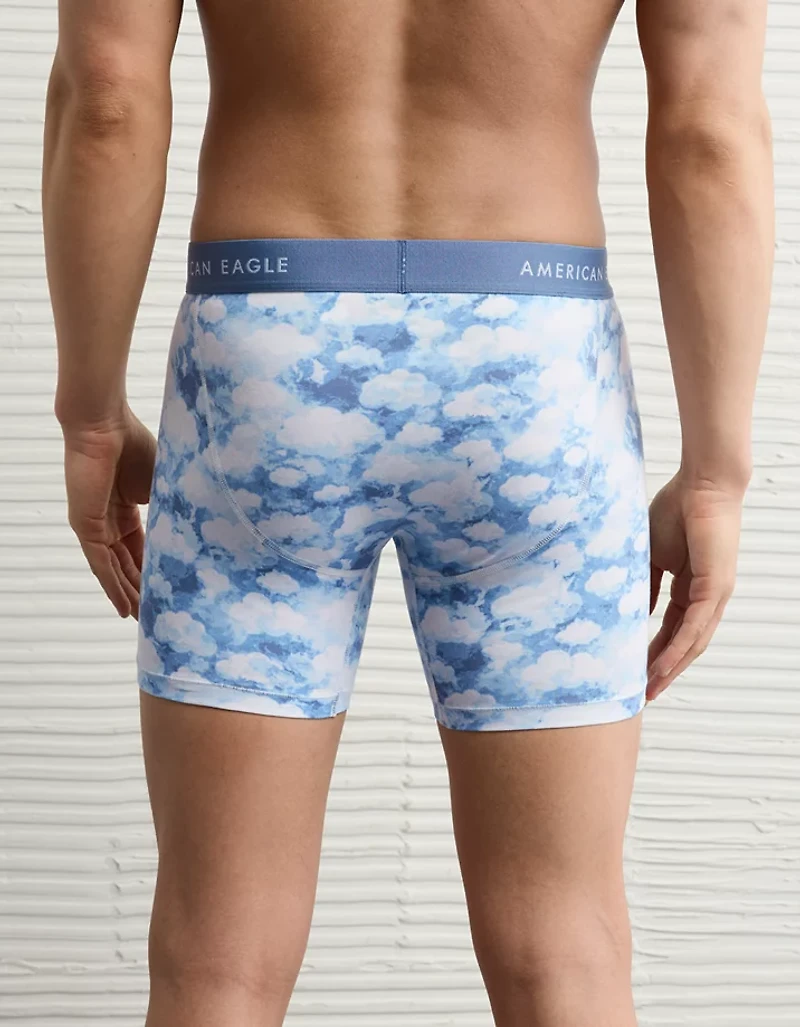 Caleçon boxeur ajusté classique de 6 po nuages pour hommes AEO