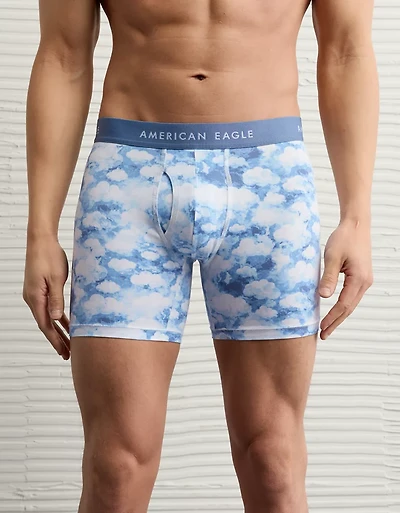 Caleçon boxeur ajusté classique de 6 po nuages pour hommes AEO