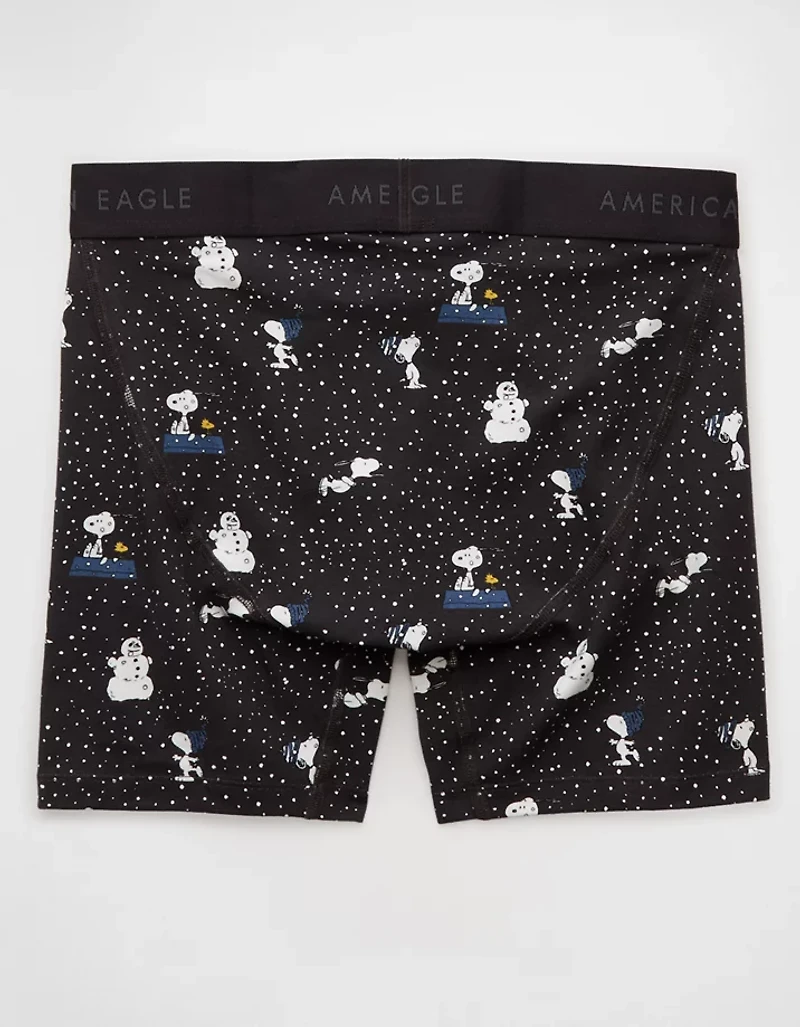 Caleçon boxeur ajusté classique de 6 po tempête neige Snoopy pour hommes AEO