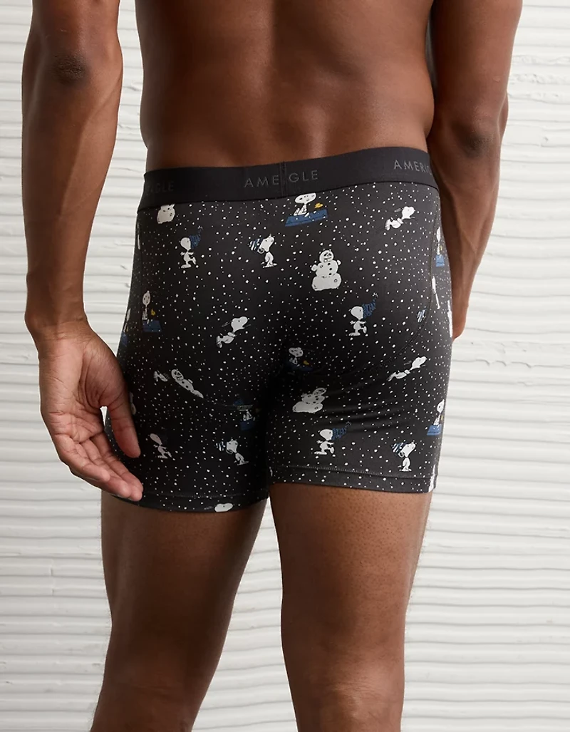 AEO Men's Snoopy Snowstorm 6" Classic Boxer Brief