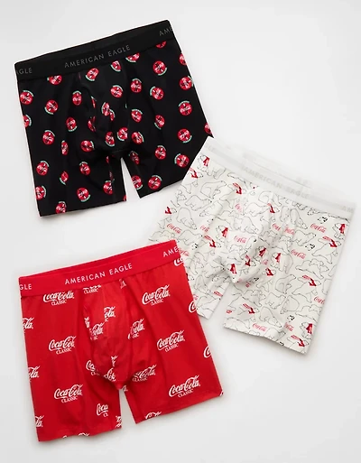 AEO Men's Coca-Cola Classic Boxer Brief 3-Pack