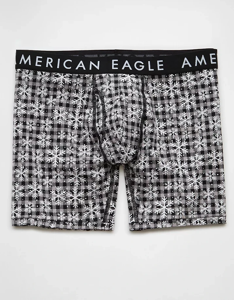AEO Snow Plaid 6" Classic Boxer Brief