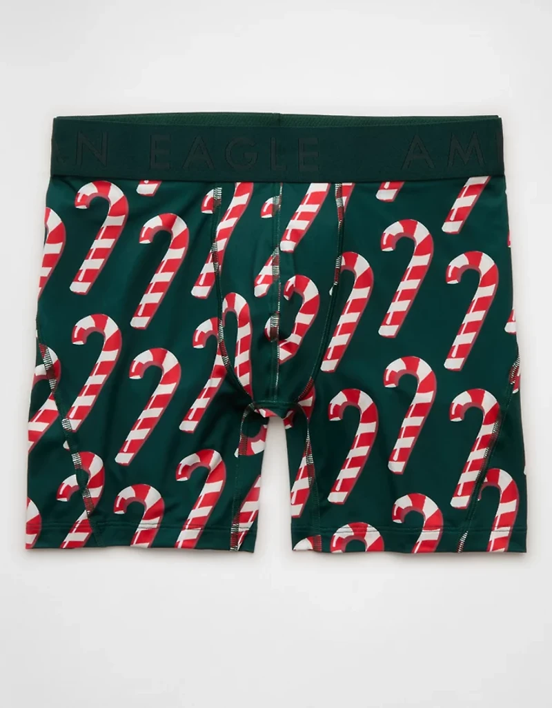 AEO Men's Candy Cane 6" Flex Boxer Brief