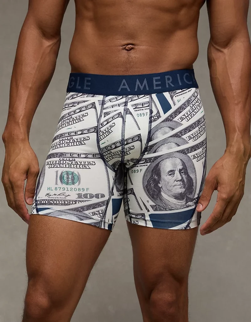 AEO Men's Snoopy Cheers 6" Flex Boxer Brief