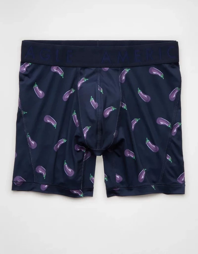 Caleçon boxeur ajusté Flex de 6 po aubergines pour hommes AEO
