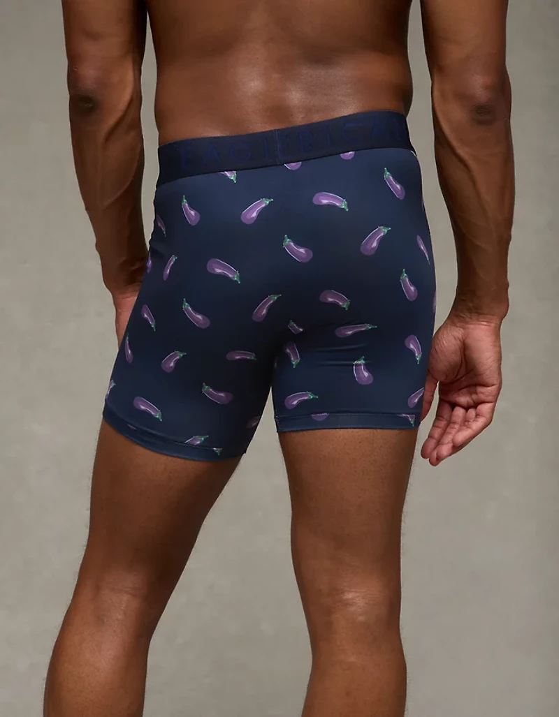 Caleçon boxeur ajusté Flex de 6 po aubergines pour hommes AEO