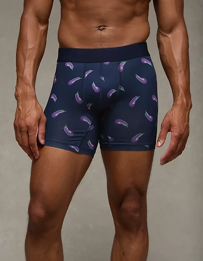 Caleçon boxeur ajusté Flex de 6 po aubergines pour hommes AEO