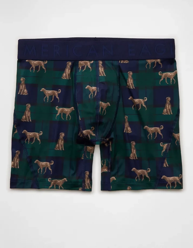 AEO Men's Dog Print 6" Flex Boxer Brief