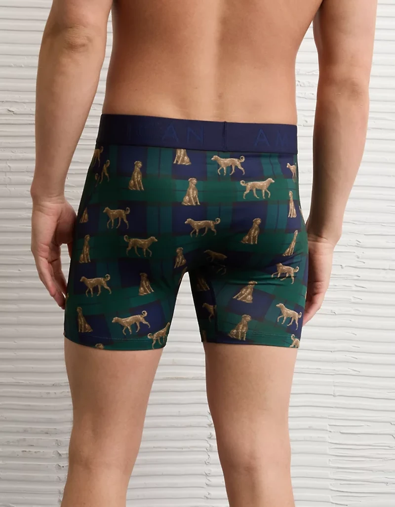 AEO Men's Dog Print 6" Flex Boxer Brief
