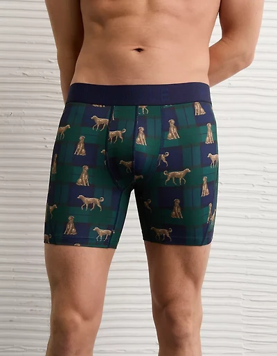 AEO Men's Dog Print 6" Flex Boxer Brief