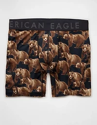AEO Men's Bear Print 6" Flex Boxer Brief