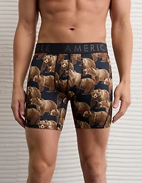AEO Men's Bear Print 6" Flex Boxer Brief