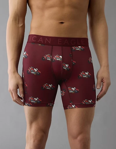 AEO Men's Snoopy Motorcycle 6" Flex Boxer Brief