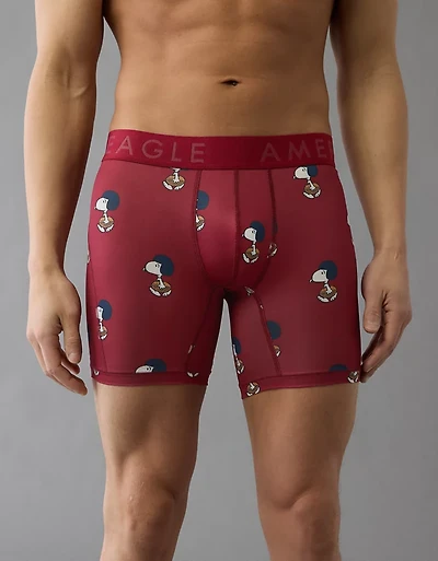 AEO Men's Snoopy Football 6" Flex Boxer Brief