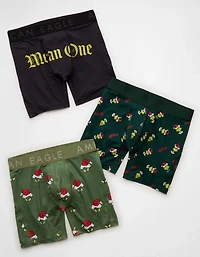 AEO Men's Grinch 6" Flex Boxer Brief 3-Pack