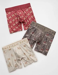 AEO Men's Miller Lite 6" Flex Boxer Brief 3-Pack