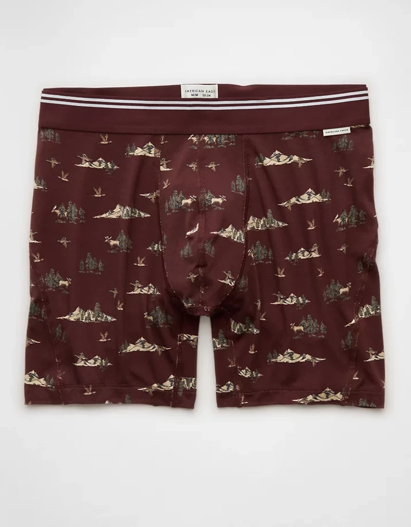 Caleçon boxeur ajusté ultradoux de 6 po forêt pour hommes AEO