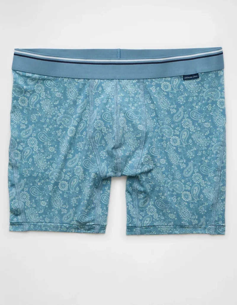 AEO Men's Paisley 6" Ultra Soft Boxer Brief
