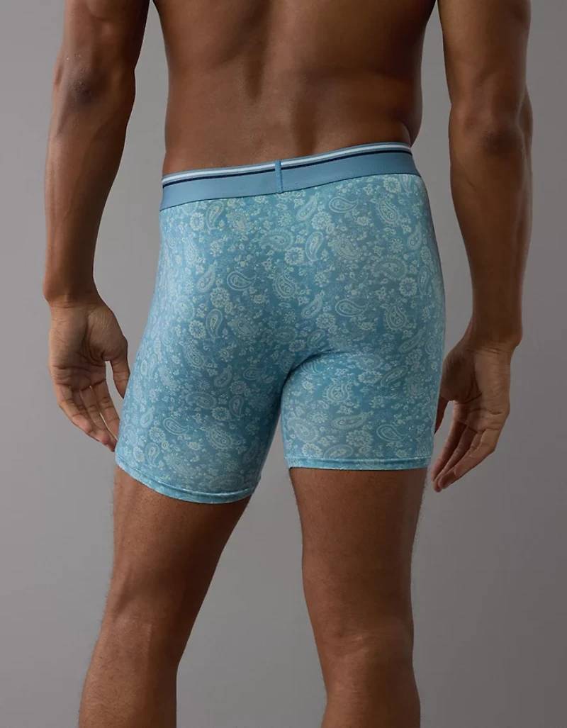 Caleçon boxeur ajusté ultradoux de 6 po motif cachemire pour hommes AEO