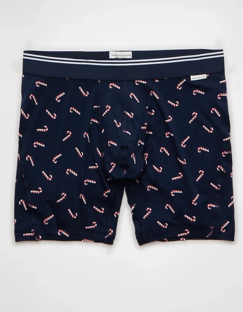 AEO Men's Candy Cane 6" Ultra Soft Boxer Brief