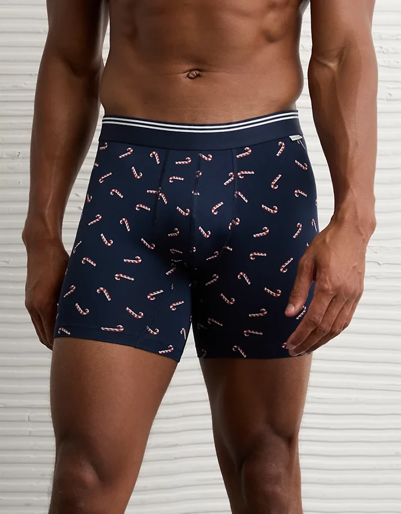 Caleçon boxeur ajusté ultradoux de 6 po canne en bonbon pour hommes AEO