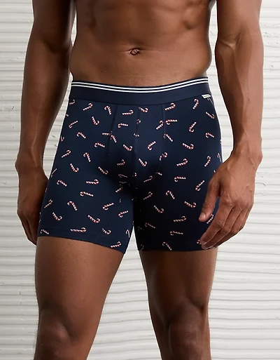 Caleçon boxeur ajusté ultradoux de 6 po canne en bonbon pour hommes AEO