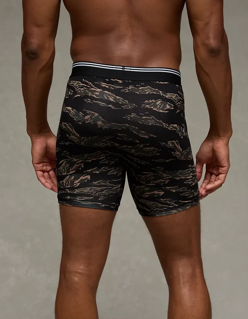 Caleçon boxeur ultradoux de 6 po pour hommes à imprimé camouflage tigré AEO