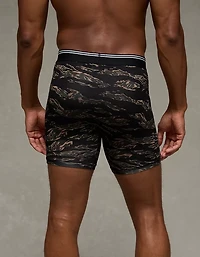 Caleçon boxeur ultradoux de 6 po pour hommes à imprimé camouflage tigré AEO