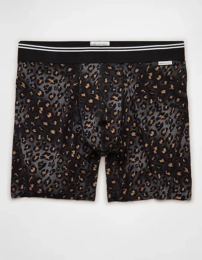 AEO Men's Leopard Print 6" Ultra Soft Boxer Brief