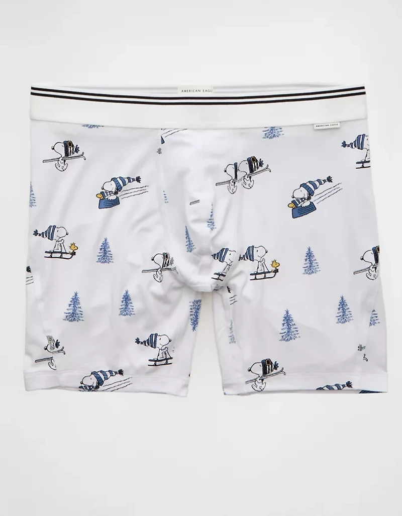 Caleçon boxeur ajusté ultradoux de 6 po Snoopy skieur pour hommes AEO