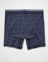 Caleçon boxeur ajusté ultradoux de 6 po à rayures pour hommes AEO