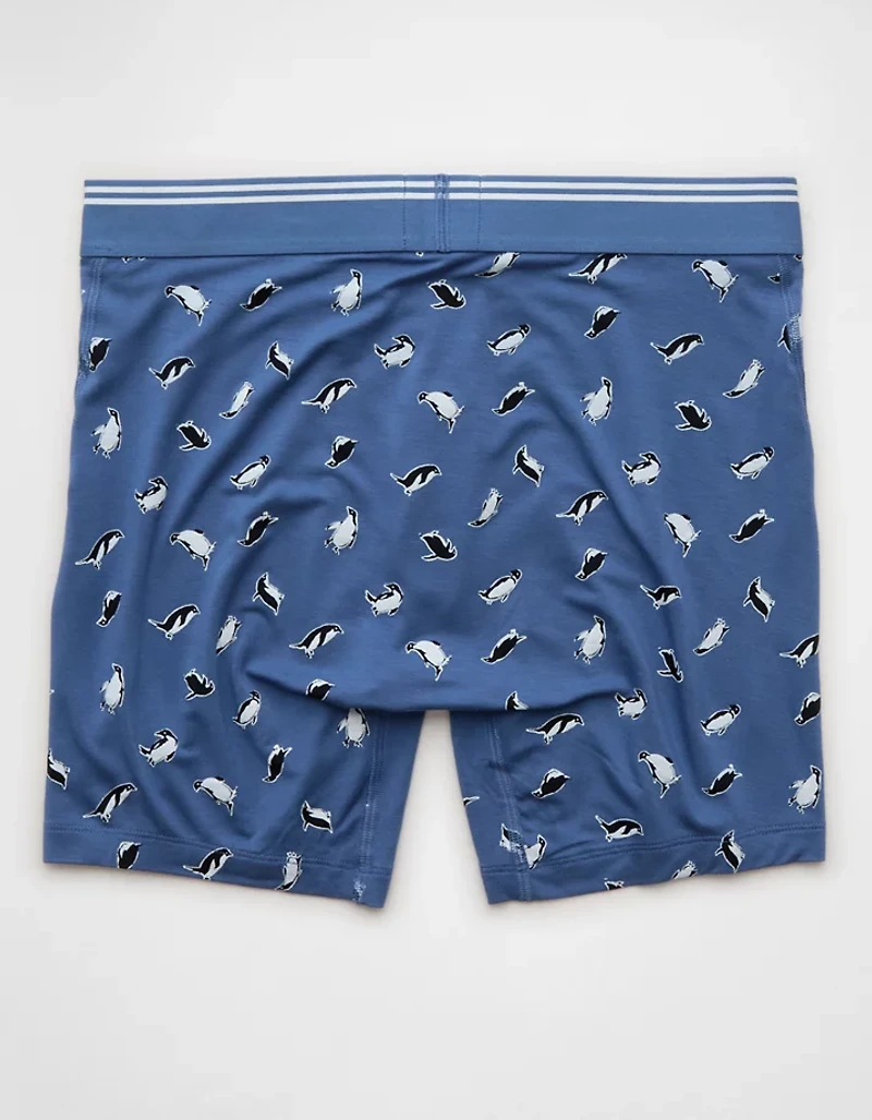 AEO Men's Penguins 6" Ultra Soft Boxer Brief