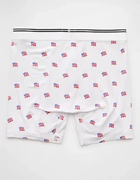 AEO Men's USA Stars & Stripes 6" Ultra Soft Boxer Brief