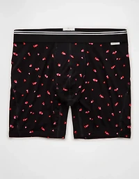 Caleçon boxeur ajusté ultradoux AEO de 6 po à motifs roses la Saint-Valentin pour hommes