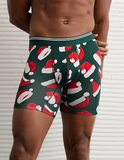 AEO Men's Santa Hat 6" Ultra Soft Boxer Brief