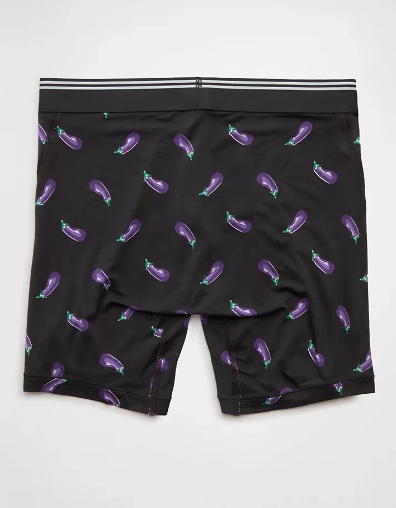 Caleçon boxeur ajusté ultradoux de 6 po aubergines pour hommes AEO