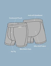 Caleçon boxeur ajusté ultradoux de 6 po aubergines pour hommes AEO