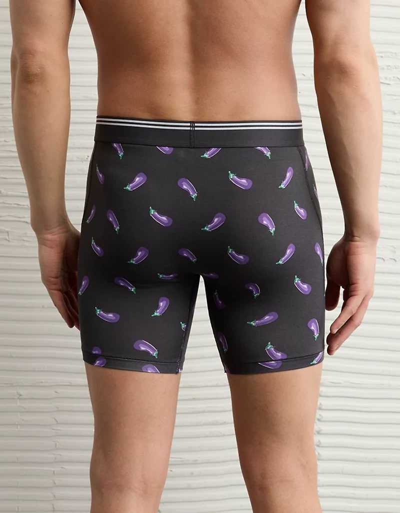 Caleçon boxeur ajusté ultradoux de 6 po aubergines pour hommes AEO