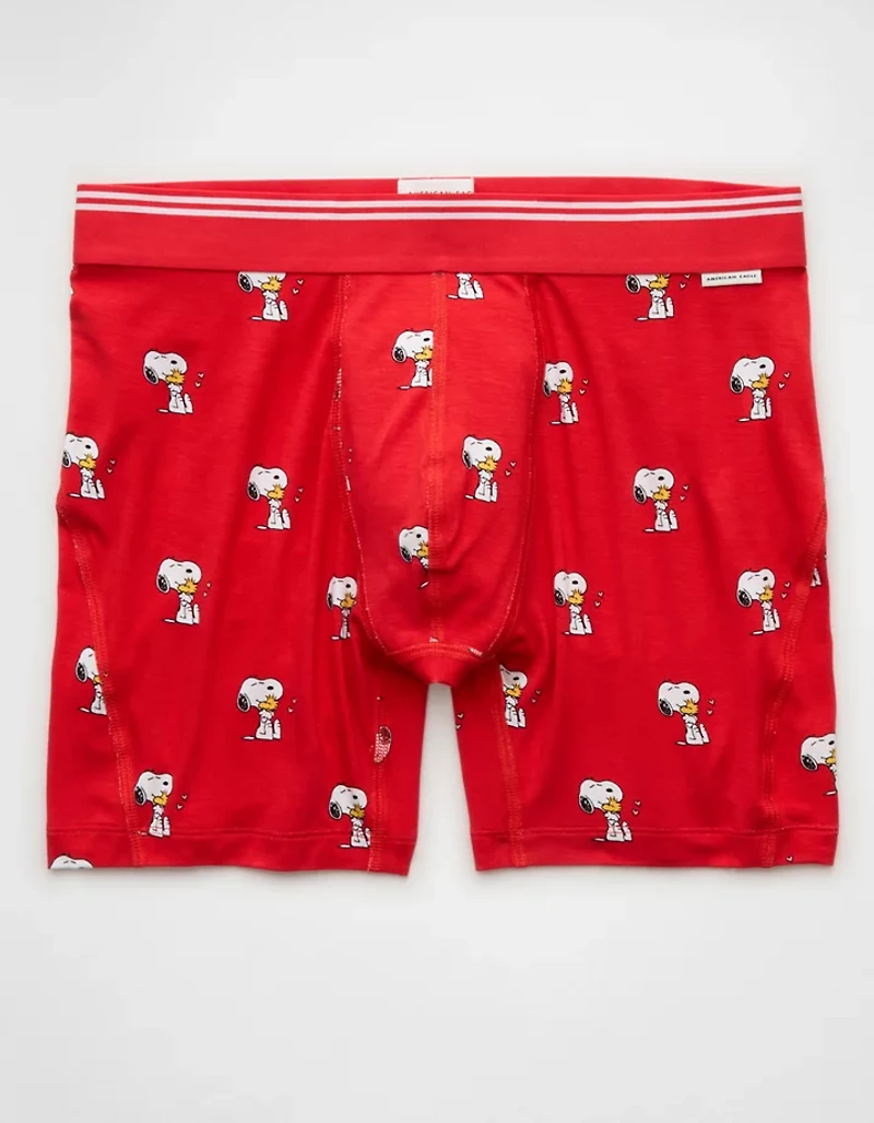 AEO Men's Snoopy Valentine's Day 6" Ultra Soft Boxer Brief