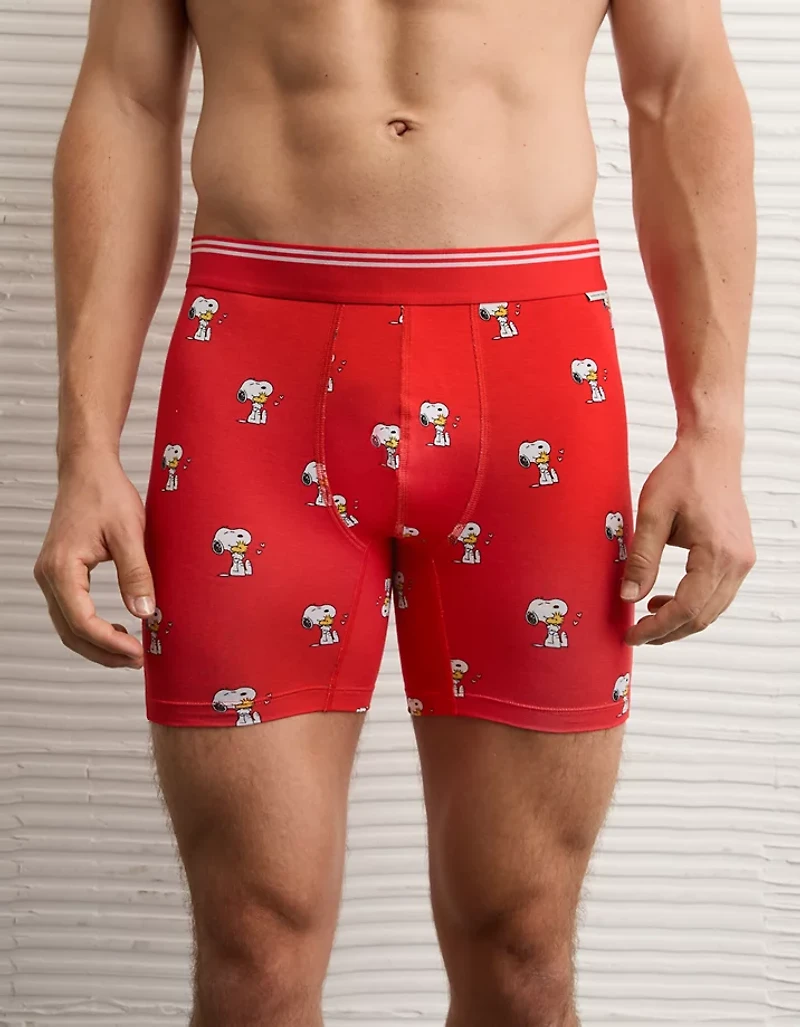 AEO Men's Snoopy Valentine's Day 6" Ultra Soft Boxer Brief