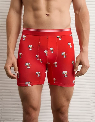 AEO Men's Snoopy Valentine's Day 6" Ultra Soft Boxer Brief