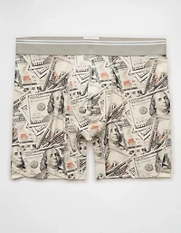Caleçon boxeur ajusté ultradoux de 6 po billets dollar pour hommes AEO