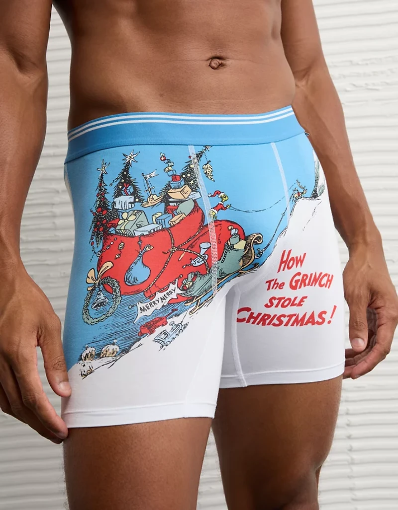 AEO Men's Grinch 6" Ultra Soft Boxer Brief