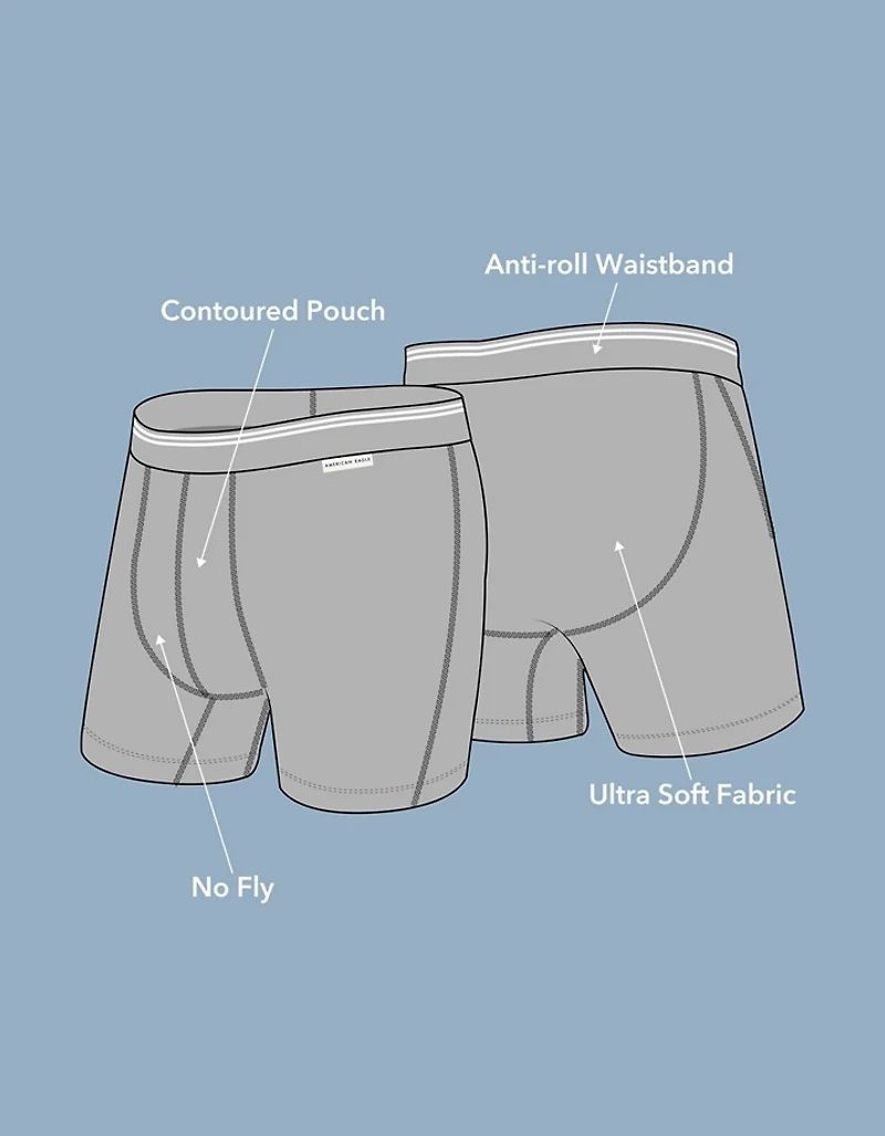 AEO Men's 6" Racing Ultra Soft Boxer Brief