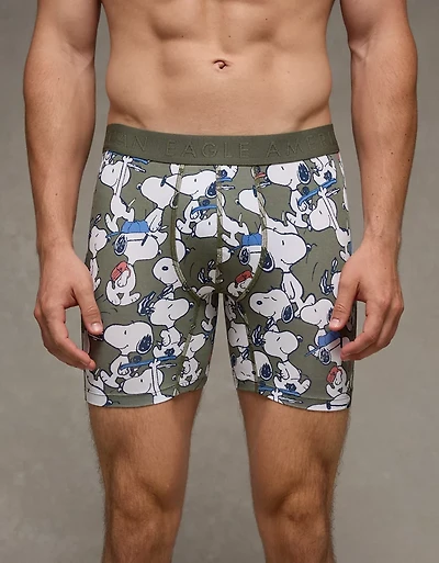 AEO Men's Snoopy 6" Ultra Soft Boxer Brief