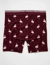 Caleçon boxeur ajusté ultradoux de 6 po flamants roses pour hommes AEO